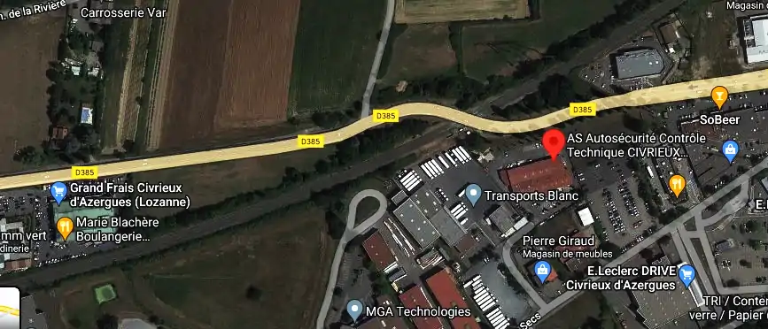 Prix contrôle technique à CIVRIEUX D`AZERGUES